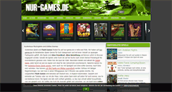 Desktop Screenshot of nur-games.de